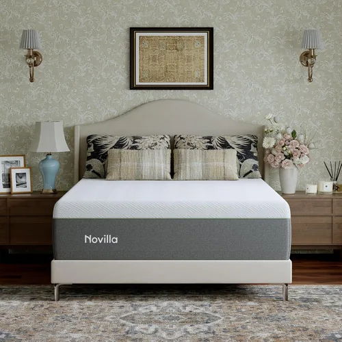 Miniatura 9 de Novilla Colchón King, Colchón de Espuma Viscoelástica King de 14 Pulgadas en una Caja para Soporte, Alivio de Presión y Comodidad Suave, Bliss