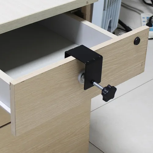 Miniatura 5 de Clip de fijación de cajón, 4 piezas de abrazadera de instalación de panel frontal de cajón, abrazadera de gabinete de hardware de gabinete