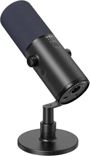 Miniatura 13 de TONOR Kit de micrófono dinámico para podcasts, interfaz de audio y micrófono XLR/USB para podcasting, grabación, micrófono de estudio cardioide XLR