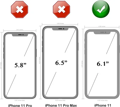 Miniatura 2 de Funda para iPhone 11 (6.1 pulgadas) con 2 protectores de pantalla Resistente cuerpo completo de grado militar protección contra caídas Funda
