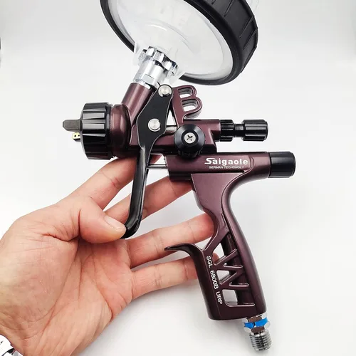 Miniatura 2 de HVLP 6800B pistola pulverizadora 0.051 in sin taza de lavado y adaptador herramienta de pintura spayer coche pistola de pintura de aire aerógrafo