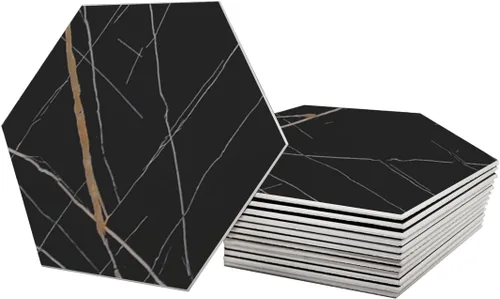Miniatura 8 de Avant Decor 30 azulejos Textura de piedra hexagonal compuesta de piedra Pelar y pegar cocina en muro para pegar en la pared, fácil instalación