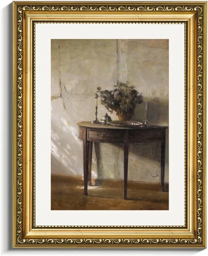 Miniatura 85 de VIYYIEA Arte de Pared con Marco Dorado Impresión en Lienzo Decoración del Hogar para Sala de Estar Mujeres Leyendo Cuadros para Dormitorio Baño