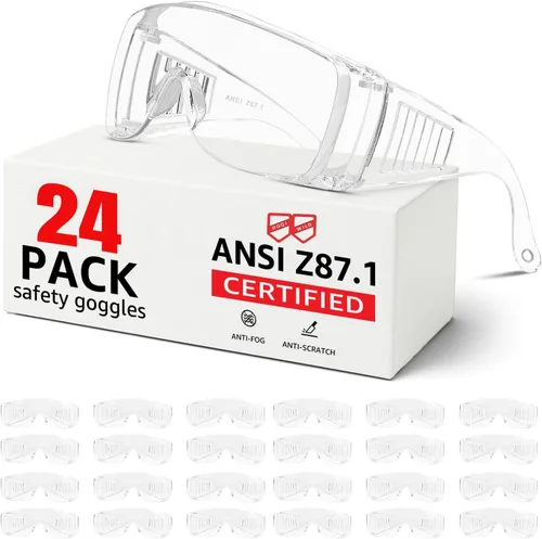 Miniatura 11 de Ansi Z87.1 Ansi Z87.1 - Gafas de seguridad antivaho para hombres y mujeres, gafas de laboratorio resistentes a arañazos e impactos, gafas
