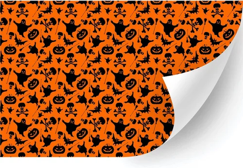 Miniatura 17 de HTV4U Vinilo de transferencia de calor con estampado de Halloween (zigzag de Halloween, 18.5 pulgadas x 3 yardas), papel de transferencia de prensa