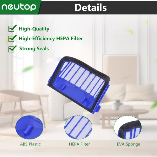 Miniatura 4 de Filtros de repuesto compatibles con iRobot Roomba 675 677 670 665 655 645 614 694 692, solo 6 unidades.