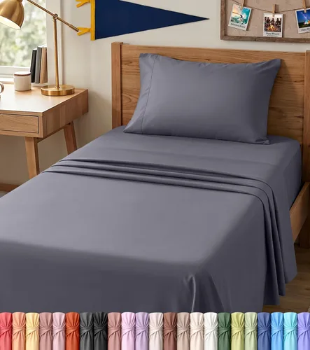 Miniatura 50 de Utopia Bedding - Juego de sábanas de microfibra cepillada, resistente al encogimiento y a la decoloración, de fácil cuidado, 3 piezas, tamaño Beige