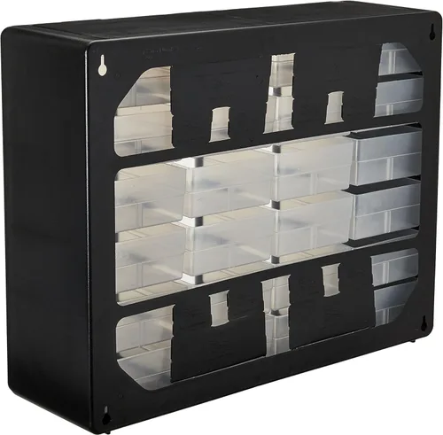 Miniatura 2 de 24 piezas de plástico para almacenamiento de herramientas y gabinete con cajones para manualidades de Akro-Mils 10124, medidas: 20 pulgadas x 16