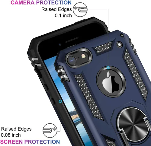 Miniatura 72 de Jeylly Funda para iPhone SE/Funda para iPhone 5S, Exterior de Plástico Duro que Absorbe Golpes + Interior de Silicona de Goma Defensor contra