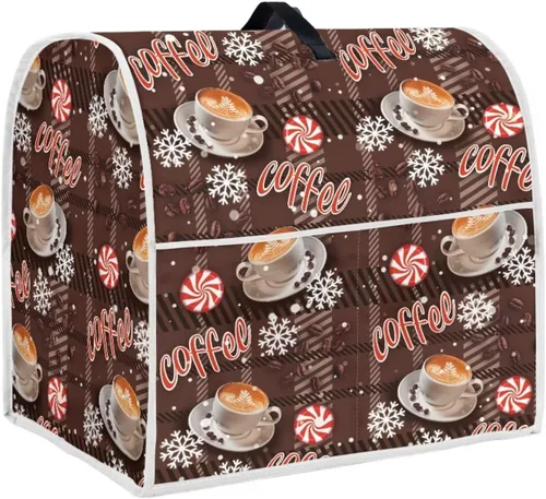 Miniatura 28 de UNICEU Protector de cubierta de batidora de soporte de cocina con estampado retro de mariposa de girasol, con mango superior, cubierta de polvo