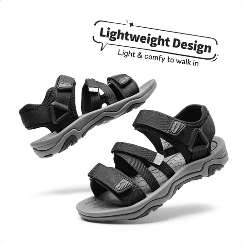 Miniatura 4 de DREAM PAIRS Sandalias deportivas deportivas de verano para niños y niñas, para niños pequeños y grandes