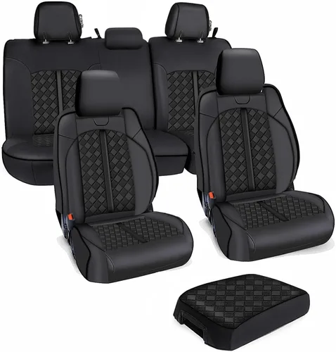 Miniatura 7 de Carlimeki Fundas de asiento personalizadas para Tacoma 2005 2006 2007 2008 2009 2010 2011 2012 2013 2014 2015 Crew Cab 2ª Gen Tacoma Base