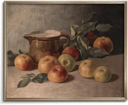 Miniatura 23 de Pintura vintage de paisaje de campo de flores silvestres, arte de pared de paisaje rural de granja, impresión artística de paisaje de jardín