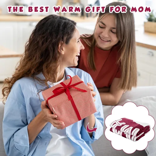 Miniatura 3 de Ganeen Regalos de cumpleaños para mamá, manta con estampado de guepardo, franela suave y acogedora para mamá de hija, hijo, marido, 60 x 50 pulgadas