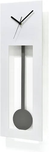 Miniatura 2 de Diseño moderno sin rodeos: péndulo moderno para abuelo, reloj de pared/reloj de mesa, personalizable, cara blanca/péndulo de hormigón