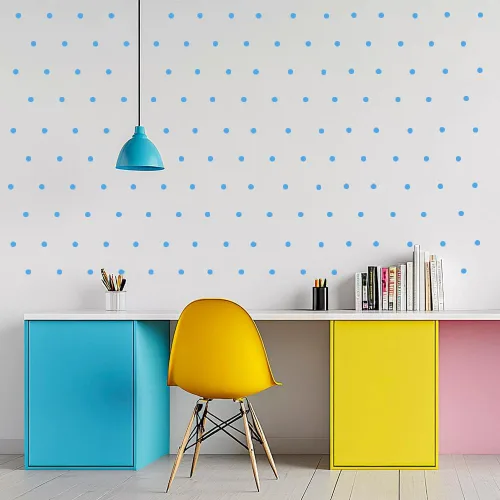 Miniatura 2 de Calcomanías de pared de puntos coloridos, juego de 9 calcomanías para despegar y pegar para habitaciones de niños, guardería y manualidades
