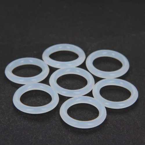 Miniatura 2 de Othmro 10 anillos de sellado de silicona planos blancos, 0.551 x 0.787 x 0.118 in (IDxODxTHK) junta tórica redonda para grifo, ducha, arandelas