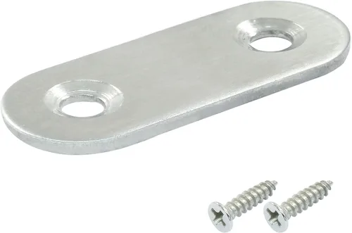 Miniatura 4 de Paquete de 16 soportes rectos de placa plana de acero inoxidable de 1.5 pulgadas, soporte de metal plano de 1.5 pulgadas, soportes de metal de 1.5