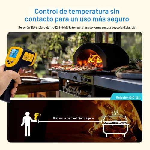 Miniatura 4 de Etekcity Pistola de temperatura láser termómetro infrarrojo 774, termómetro para carne, alimentos, caramelos y horno para accesorios de plancha
