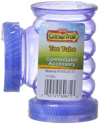 Miniatura 5 de Kaytee CritterTrail Fun-nel - Tubos cruzados de 4 vías para hábitat para animales pequeños