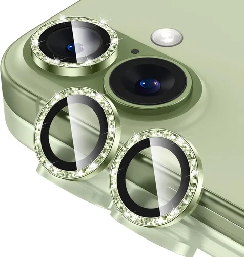 Miniatura 43 de Tensea Protector de Lente de Cámara para iPhone 13 mini/iPhone 13, Cubierta de Cámara de Vidrio Templado 9H Protector de Pantalla Anillo Individual