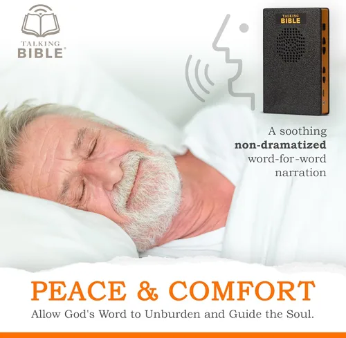 Miniatura 8 de Reproductor electrónico de audio de la Santa Biblia en inglés para personas mayores, niños y ciegos, alimentado por energía solar y recargable por