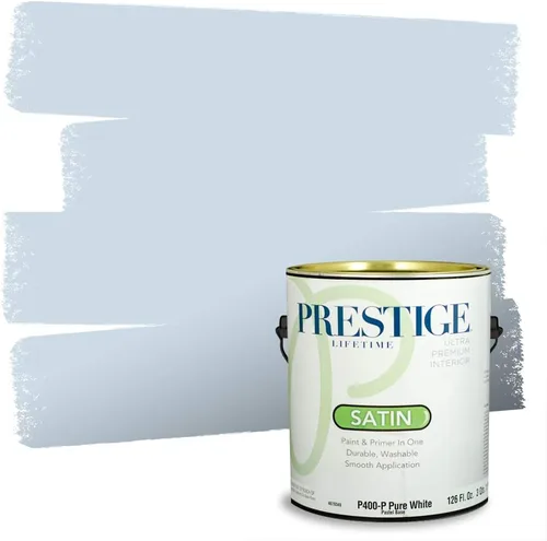 Miniatura 183 de Prestige Paints. - Base y pintura para exteriores en un solo galón, 1 galón. plano, comparable con Sherwin Williams Topsail. SW6799-PCM