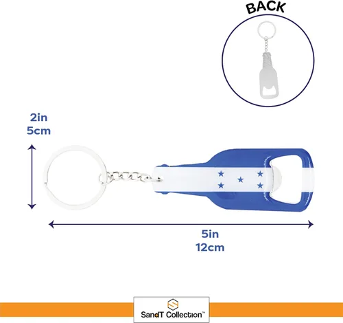 Miniatura 4 de Llavero abrebotellas de cerveza con bandera hondureña - 1 pieza