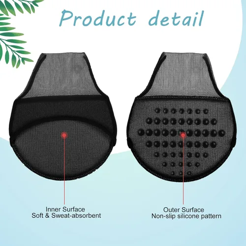 Miniatura 4 de 10 pares de calcetines para mujer con almohadillas acolchadas, almohadillas para el antepié, cojines medios calcetines, protectores antideslizantes