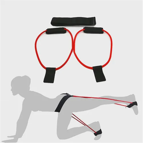 Miniatura 6 de Bandas de resistencia para glúteos con cinturón para entrenar a las mujeres, bandas de ejercicio para esculpir tus glúteos 20 lbs