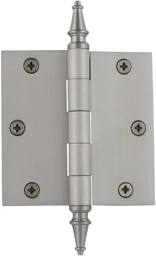 Miniatura 23 de Grandeur Hardware 824304 Bisagra residencial con punta de bellota de 3.5 pulgadas con esquinas de radio de 5/8 pulgadas en peltre antiguo