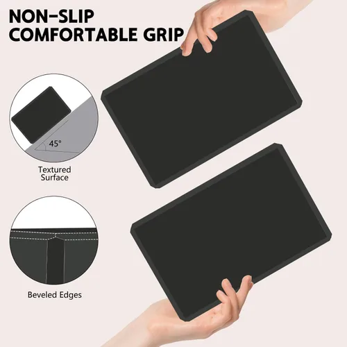 Miniatura 3 de Bloque de yoga – Espuma EVA de soporte sin látex – Superficie suave antideslizante con bordes biselados para yoga, pilates, meditación – Accesorios