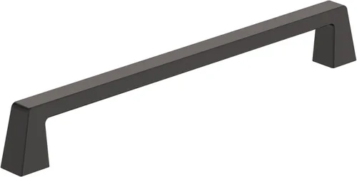 Amerock BP55282BBR | Tirador de gabinete bronce negro | Manija de gabinete de 8 pulgadas (203 mm) de centro a centro | Blackrock | Tirador de cajón