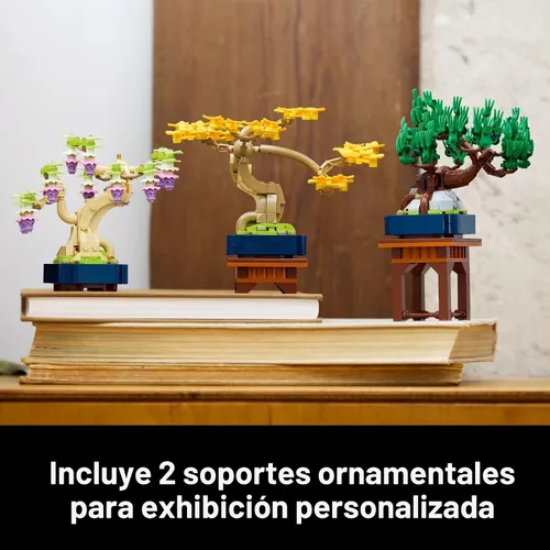 Miniatura 7 de LEGO Botanicals - Juego de construcción de mini árboles bonsái, bloques de construcción de árbol bonsái artificial para adultos, mayores de 18 años