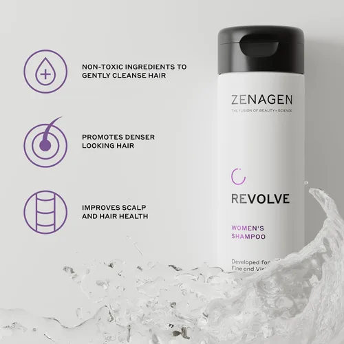Miniatura 7 de ZENAGEN Revolve Champú Espesante para Mujeres Apoya la Apariencia de Cabello Más Abundante y de Aspecto Más Saludable, Desarrollado para Cabello