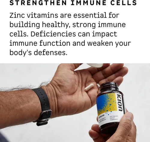Miniatura 5 de Kion Suplemento de apoyo inmunológico - Suplemento de vitamina C - Vitamina C y zinc para el bienestar diario - 500 mg de vitamina C