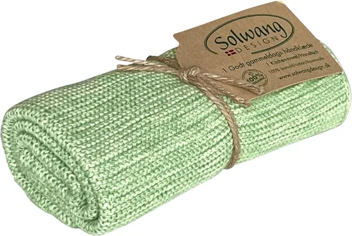 Miniatura 30 de Solwang Toallas de mano de cocina de algodón danés 100% algodón orgánico, hechas en la India (amarillo brillante orgánico)