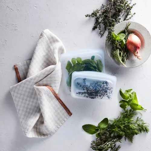 Miniatura 2 de Stasher Bolsa de Silicona Premium Reutilizable para Almacenamiento de Alimentos y Snacks, Aqua, Apta para Microondas, Sous Vide, Lavavajillas, Horno
