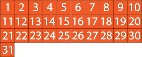 Miniatura 13 de Imanes de fecha de calendario – Negro, 0.75 x 0.75 pulgadas – DCM Solutions – Etiquetas magnéticas para pizarras blancas y superficies magnéticas