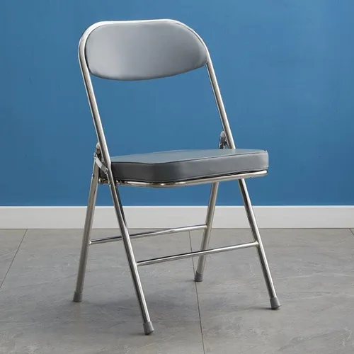 Miniatura 45 de Sillas de comedor modernas, silla auxiliar tapizada para el hogar, con acabado mate, silla de comedor plegable con respaldo abierto, silla sin
