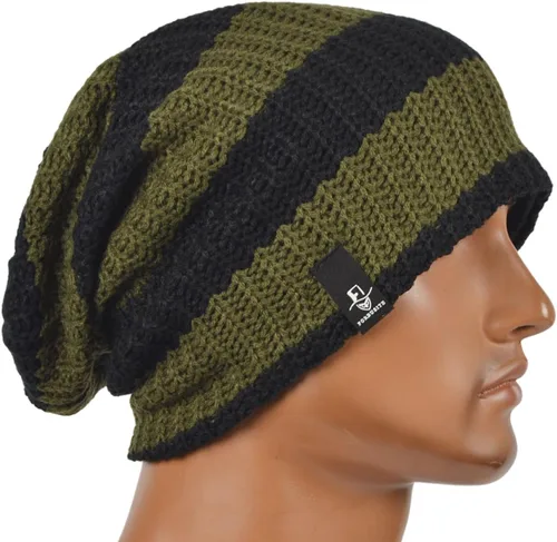 Miniatura 83 de FORBUSITE Gorro de punto largo holgado para hombre para verano e invierno, de gran