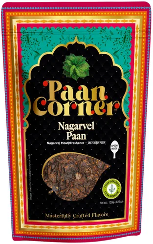 Paan Corner Nagarvel Paan - Ambientador, ingredientes limpios, 4.23 onzas