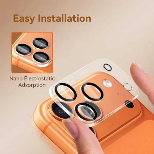 Miniatura 5 de Protector de lente de cámara para iPhone 17 Pro de 6.3 pulgadas, vidrio templado 9H, Ultra HD, resistente a los arañazos, fácil de instalar