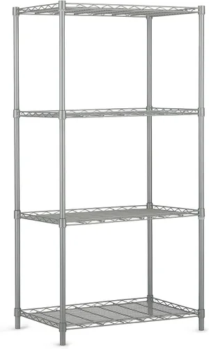 N&F Hlyluoyi - Estantería de garaje de 4 niveles, estantes de metal para almacenamiento resistente (176 libras por estante utilitario), organizador