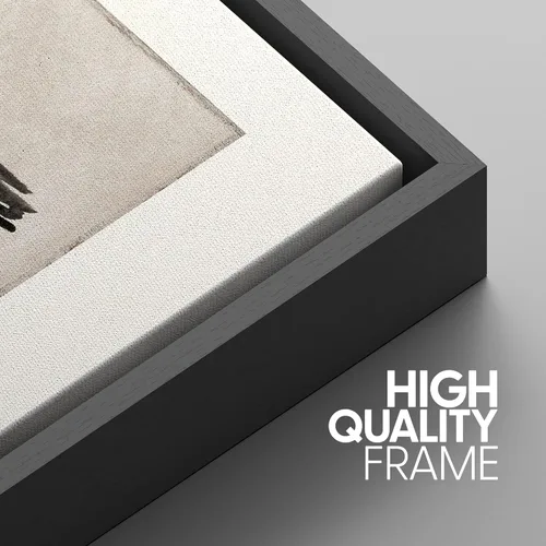 Miniatura 45 de SIGNWIN Lienzo enmarcado para pared, arte con pinceladas de flujo neutro en tonos beige abstractos, ilustraciones, arte moderno, decorativo