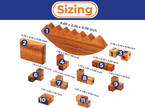 Miniatura 3 de BSIRI - Torre apilable de madera – Noche clásica de juegos familiares para adultos y personas mayores, juegos de mesa divertidos de mesa
