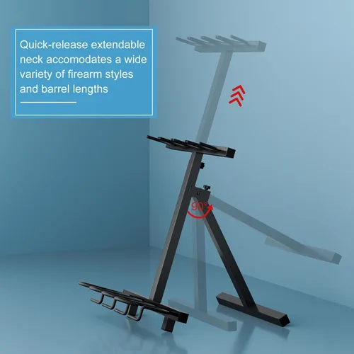 Miniatura 2 de Estante para Armas, Soporte Plegable Portátil para Rifles, Estantes Independientes para Armas de Interior, Soporte para Armas de Exterior para Campo