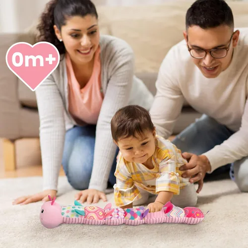 Miniatura 6 de Sumobaby - Juguetes de peluche musicales para bebés, con múltiples texturas sensoriales, sonajero y crujidos, para tiempo boca abajo, recién nacidos