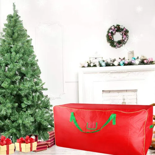 Miniatura 2 de TQS Bolsa de almacenamiento para árbol de Navidad – Se adapta a árbol artificial de Navidad de hasta 7.5 pies – Caja de árbol de Navidad