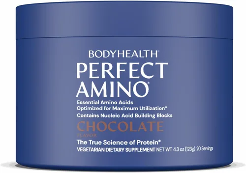 BodyHealth PerfectAmino - BCAA y EAA en polvo para antes y después del entrenamiento, bebida energética de aminoácidos para hombres y mujeres para